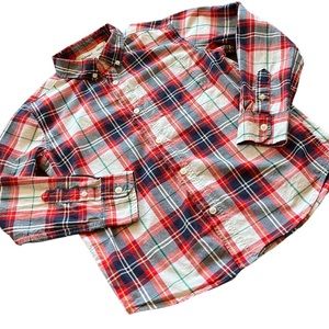Old Navy | Plaid Long Sleeve Button Down Shirt sz L (10/12)
